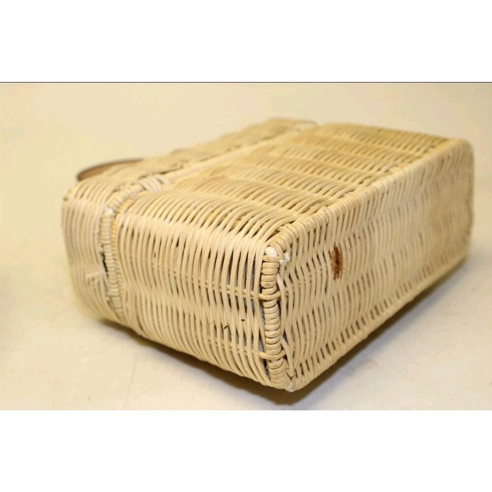 Banana Republic NEW Boxy Fisherman Rattan Womens Wicker Satchel Bag 480598 - Picture 8 of 16